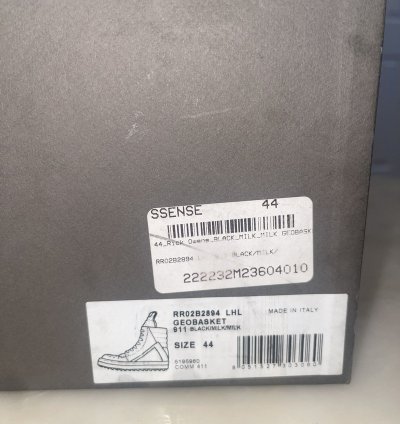 Black Rick Owens Pony Fur Geobaskets