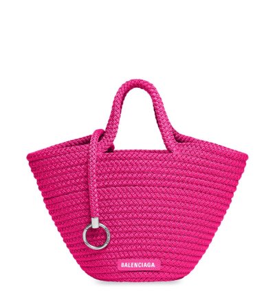 Balenciaga Small Ibiza Woven Basket Bag