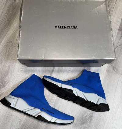 Blue Balenciaga Speed Trainer