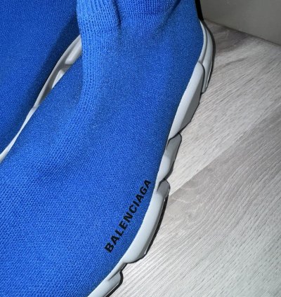 Blue Balenciaga Speed Trainer