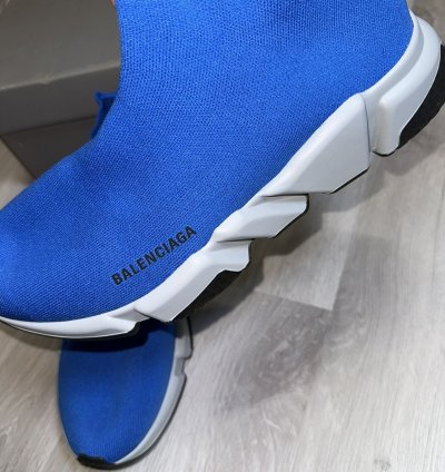 Blue Balenciaga Speed Trainer