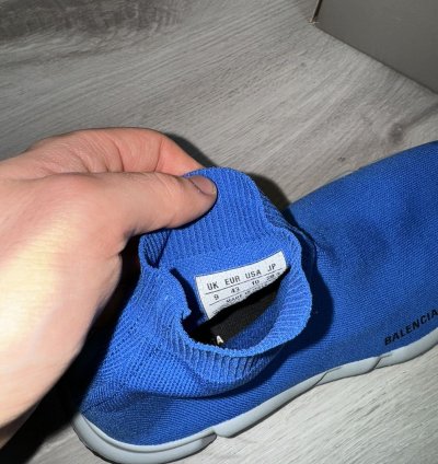 Blue Balenciaga Speed Trainer