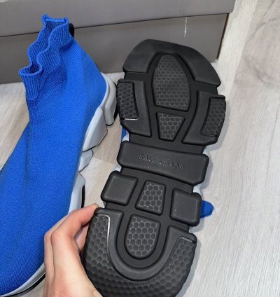 Blue Balenciaga Speed Trainer