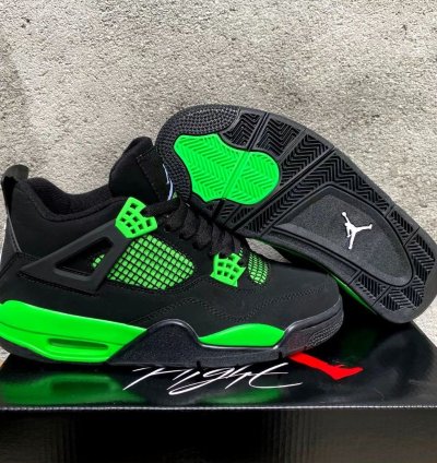 Jordan 4 Retro " Green Thunder " Sneakers