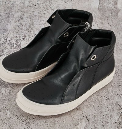BNIB RICK OWENS LEATHER BLACK ISLAND DUNKS 41 5
