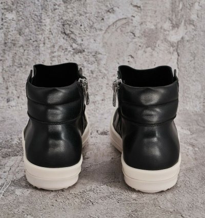 BNIB RICK OWENS LEATHER BLACK ISLAND DUNKS 41 5