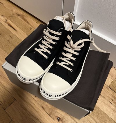 BNIB Rick Owens Ramones Low top sneakers 2023