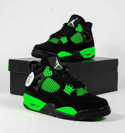 Jordan 4 Retro " Green Thunder " Sneakers