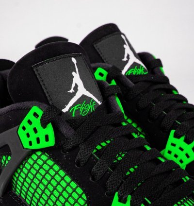 Jordan 4 Retro " Green Thunder " Sneakers