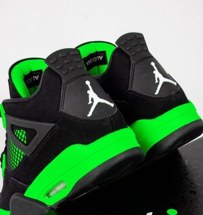 Jordan 4 Retro " Green Thunder " Sneakers