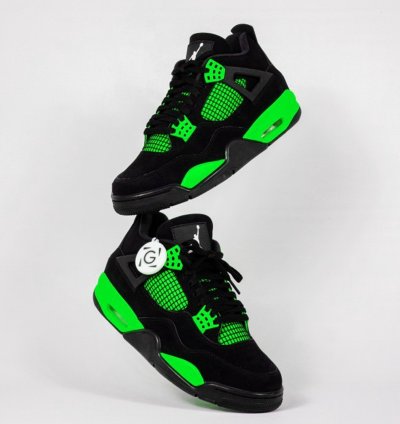 Jordan 4 Retro " Green Thunder " Sneakers