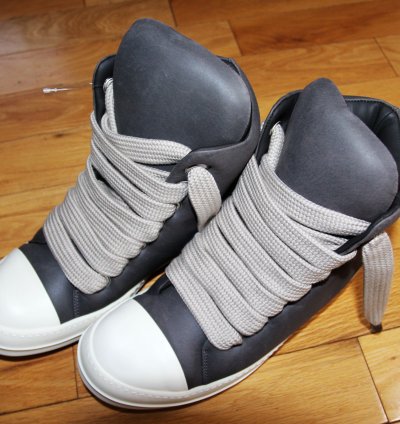 BNWT AW24 RICK OWENS PORTERVILLE JUMBO LACE PADDED SHOE 44