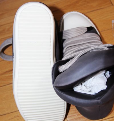BNWT AW24 RICK OWENS PORTERVILLE JUMBO LACE PADDED SHOE 44