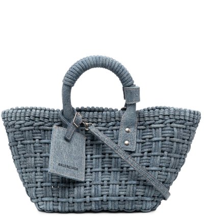 Balenciaga Bistro Denim Bascket Bag