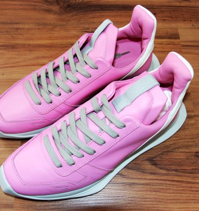 BNWT SS21 RICK OWENS PHLEGETHON PHLEG PINK RUNNER 41