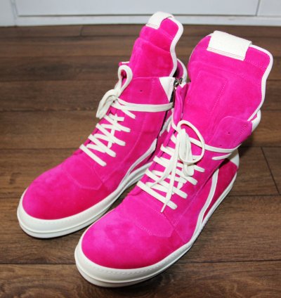 BNWT SS23 RICK OWENS EDFU HOT PINK GEOBASKET 46