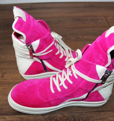 BNWT SS23 RICK OWENS EDFU HOT PINK GEOBASKET 46