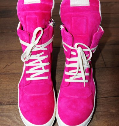 BNWT SS23 RICK OWENS EDFU HOT PINK GEOBASKET 46
