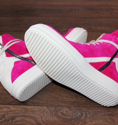 BNWT SS23 RICK OWENS EDFU HOT PINK GEOBASKET 46
