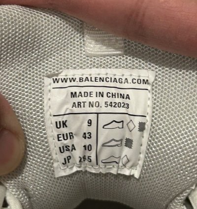 BRAND NEW BALENCIAGA TRACK RUNNERS ALL WHITE SIZE 10
