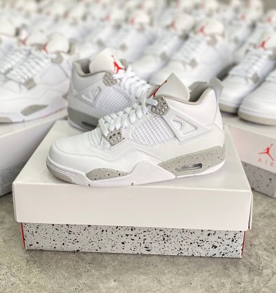 Nike Air Jordan 4 Retro " White Oreo " Sneakers CT8527 100