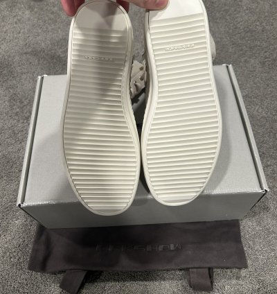 BRAND NEW Rick Owens DRKSHDW Ramones White Cargo High