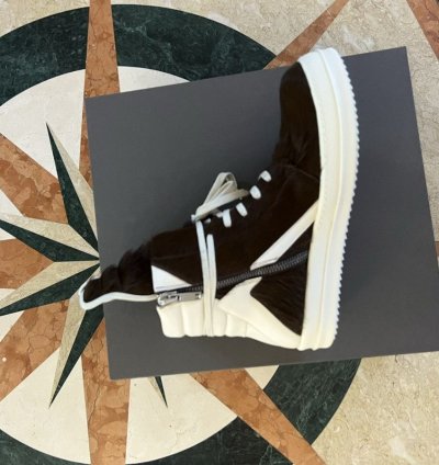 Brown Pony hair Rick Owens Geobasket