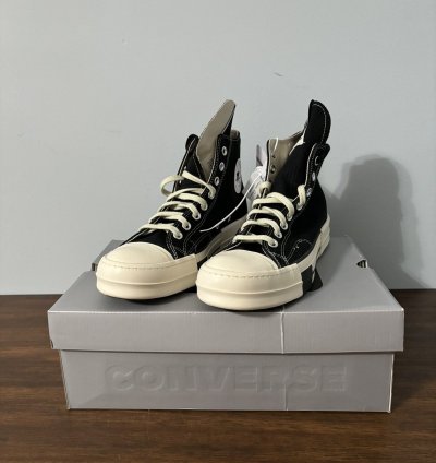 Converse DRKSTAR Hi Rick Owens DRKSHDW Black Egret