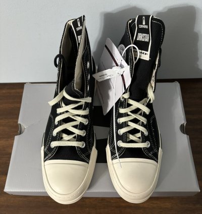Converse DRKSTAR Hi Rick Owens DRKSHDW Black Egret