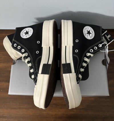 Converse DRKSTAR Hi Rick Owens DRKSHDW Black Egret