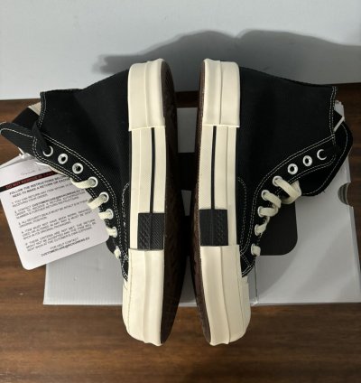 Converse DRKSTAR Hi Rick Owens DRKSHDW Black Egret