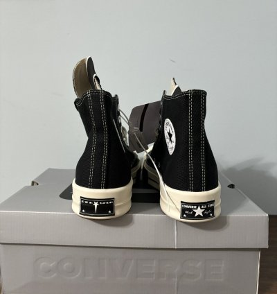 Converse DRKSTAR Hi Rick Owens DRKSHDW Black Egret