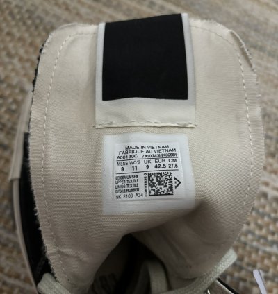 Converse DRKSTAR Hi Rick Owens DRKSHDW Black Egret