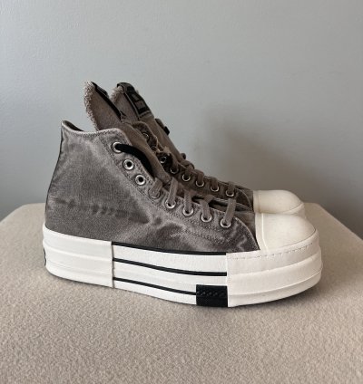Converse Rick Owens DBL DRKSTAR Sneakers in Concrete Grey