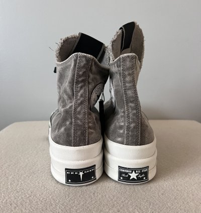 Converse Rick Owens DBL DRKSTAR Sneakers in Concrete Grey