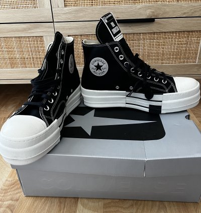 Converse Rick Owens DRKSHDW DBL DRKSTAR Chuck 70 High Blac