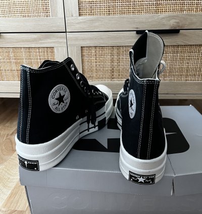 Converse Rick Owens DRKSHDW DBL DRKSTAR Chuck 70 High Blac