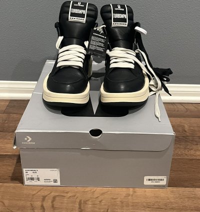 Converse Rick Owens DRKSHDW TURBOWPN Black Cream A03945C