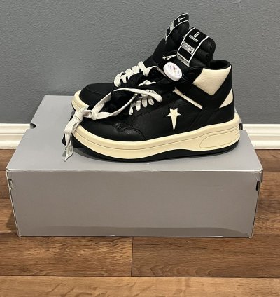 Converse Rick Owens DRKSHDW TURBOWPN Black Cream A03945C