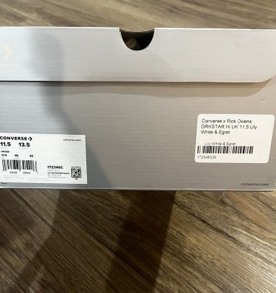 Converse Rick Owens DRKSTAR Ox