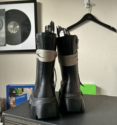 Dr Martens Rick Owens 1918 DMXL Calf Length Boot Black
