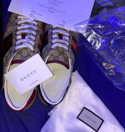 100 authentic Gucci Ace GG Supreme sneaker