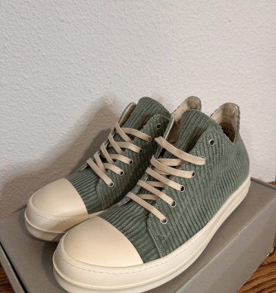DRKSHDW low top Ramone in Aqua Corduroy size 44