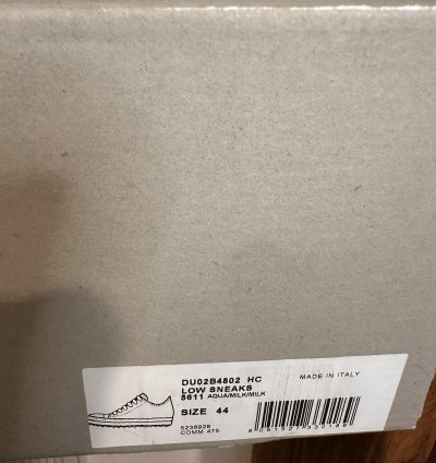 DRKSHDW low top Ramone in Aqua Corduroy size 44