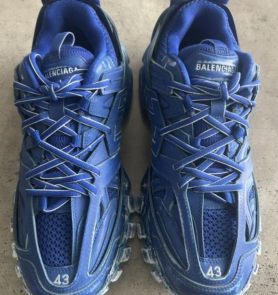 Faded blue Track sneakers