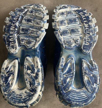 Faded blue Track sneakers