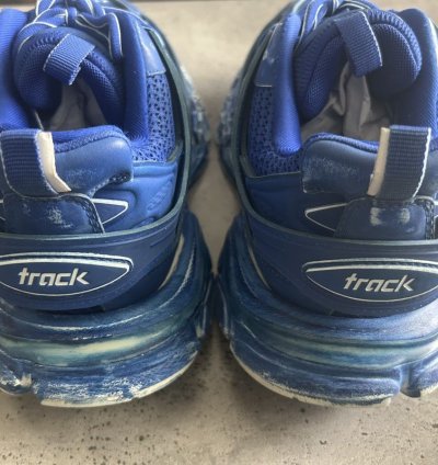 Faded blue Track sneakers
