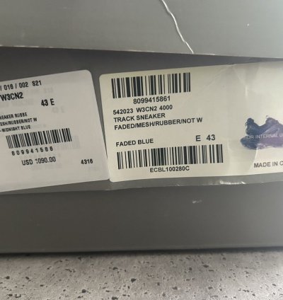 Faded blue Track sneakers