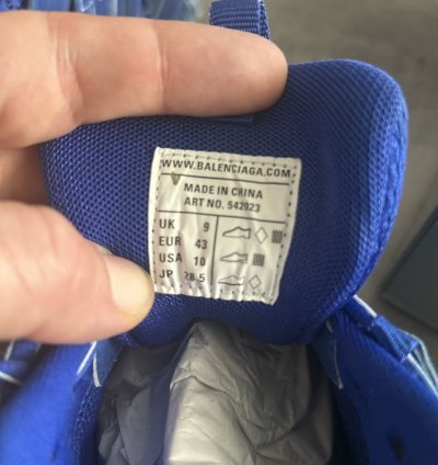 Faded blue Track sneakers