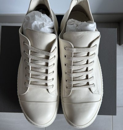 FW21 GETHSEMANE LOW-TOP RAMONES IN MILK CALF LEATHER